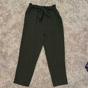 White Birch Dark Green Women's Lightweight Trousers